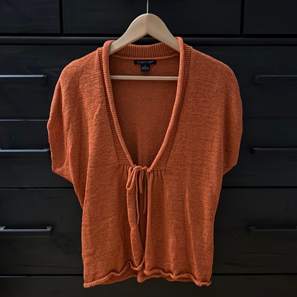 August Silk Orange Top M